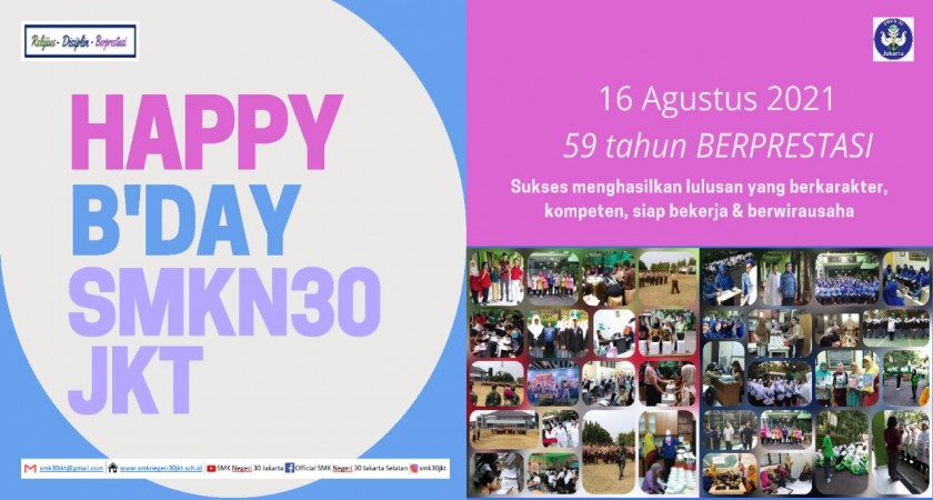HUT SMK N 30 Jakarta ke 59